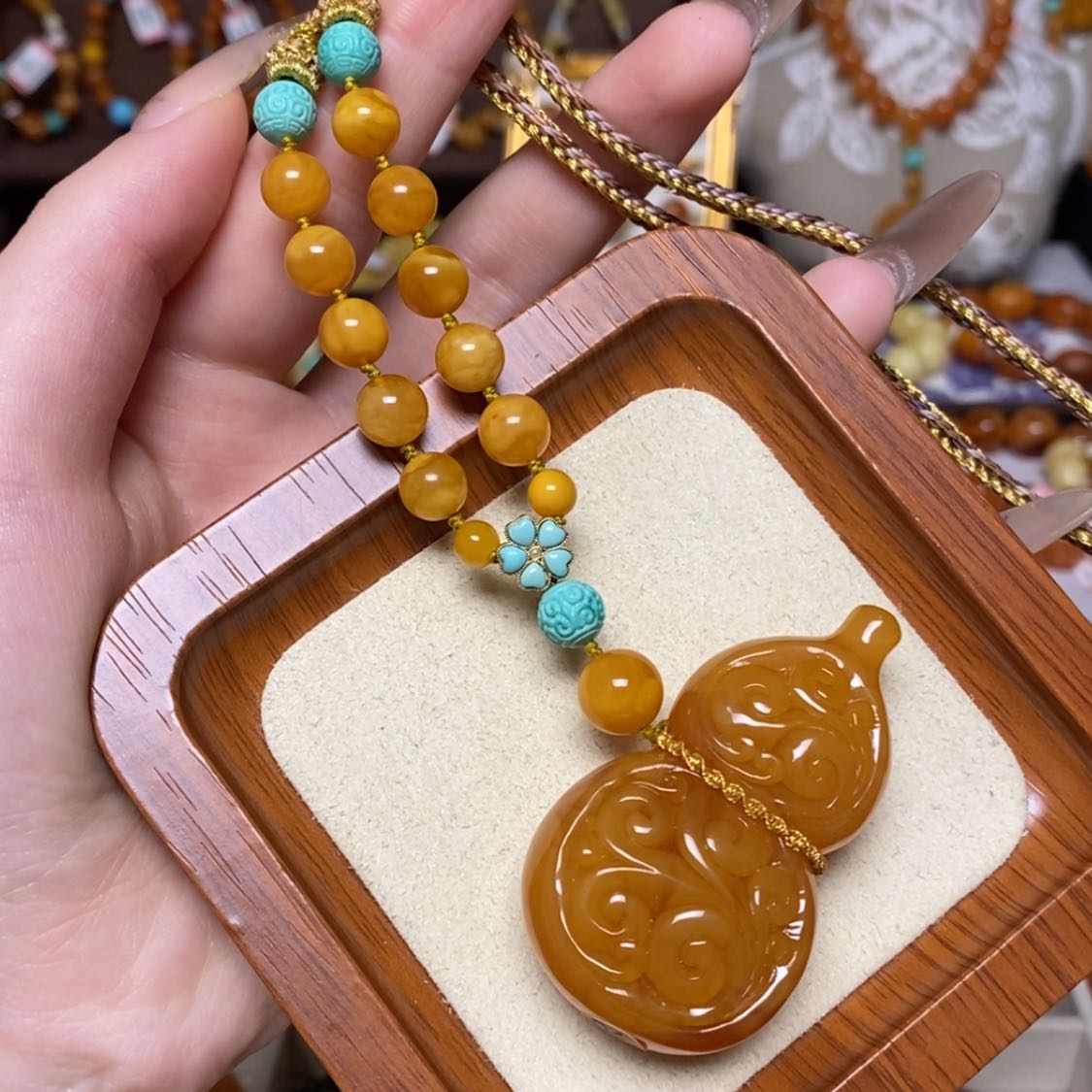 【闪购商品】蜜蜡颈饰未镶嵌项链