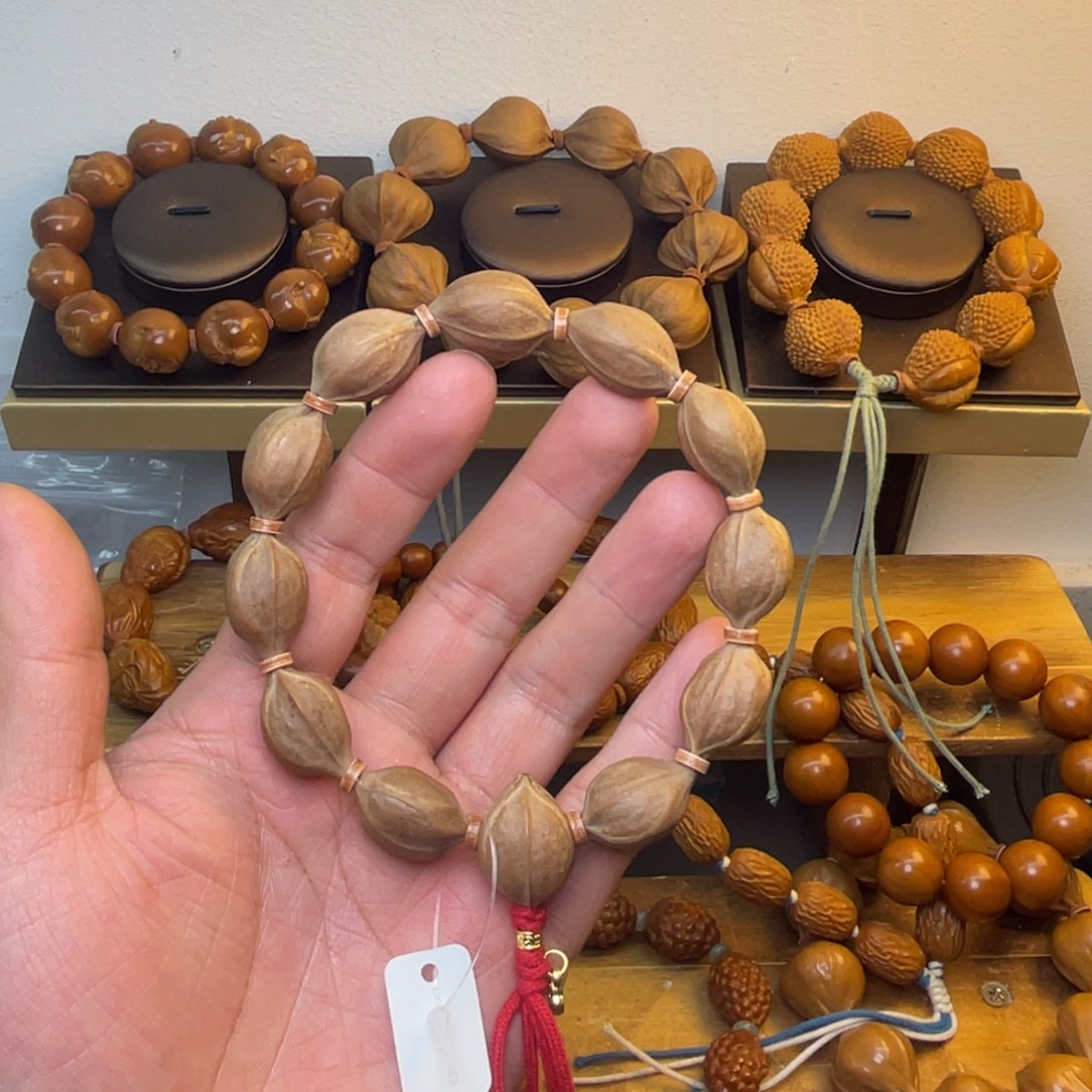 沁***阁橄榄核手串/手链1523梅林铁核