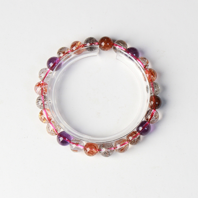 【书记晶选】250152紫超七手串8mm±小众显气情侣款多样性发一件