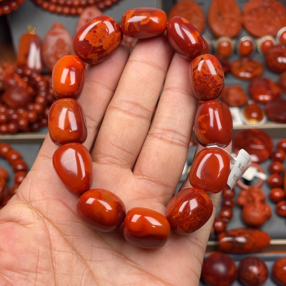 【闪购商品】南红玛瑙珠宝奇石未镶嵌H**.单圈