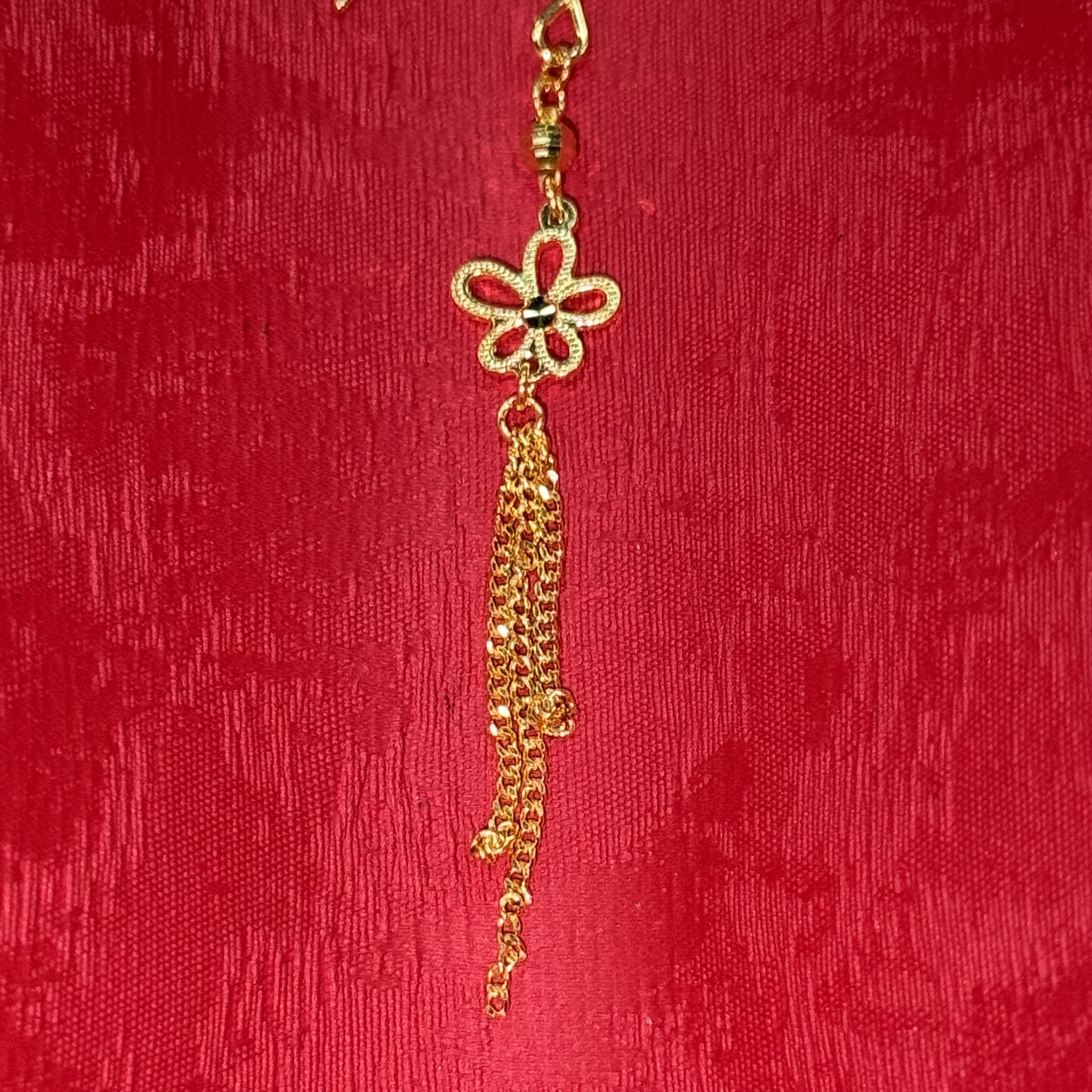 【金耳饰】格桑花金珠黄金耳钉足金999百搭送女友5G精致百搭