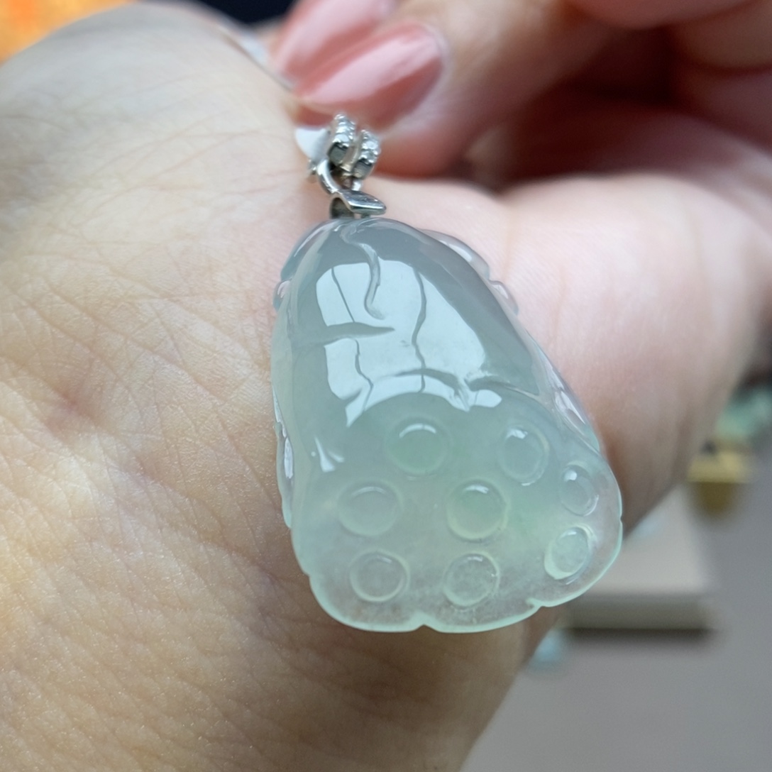 翡翠银S925镶嵌颈饰吊坠11