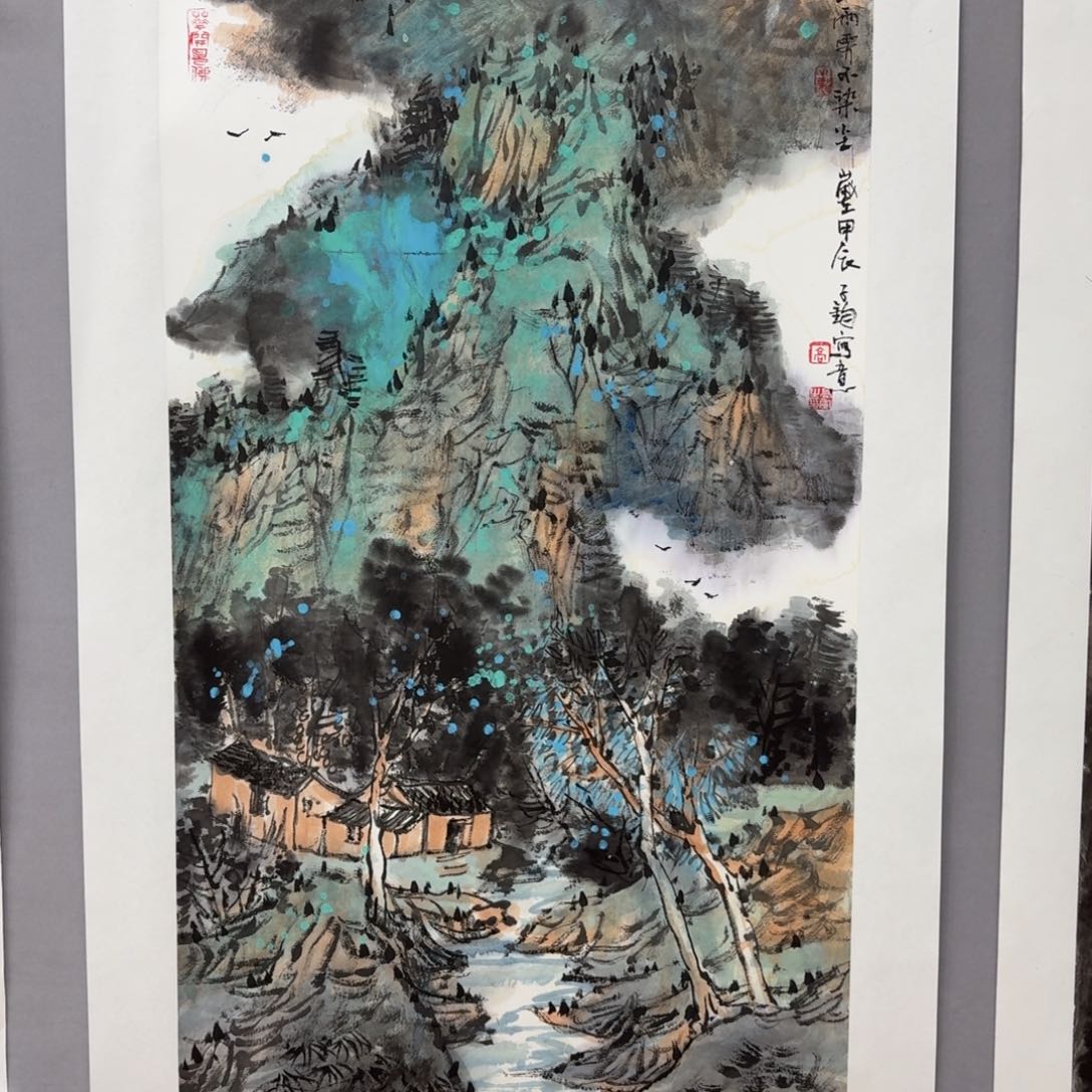 国画艺术家真人手绘
