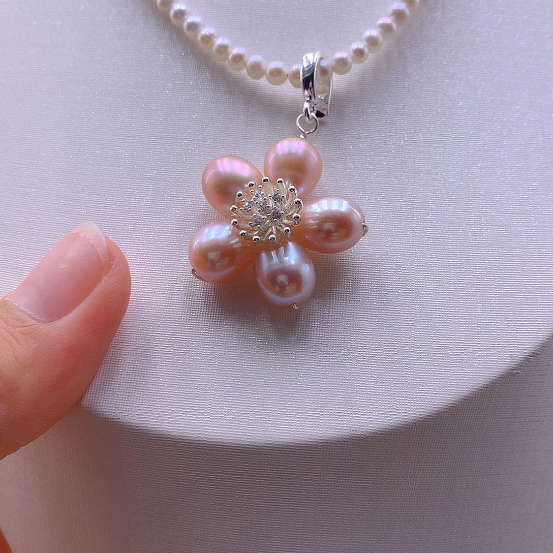 未镶嵌淡水珍珠耳饰吊坠