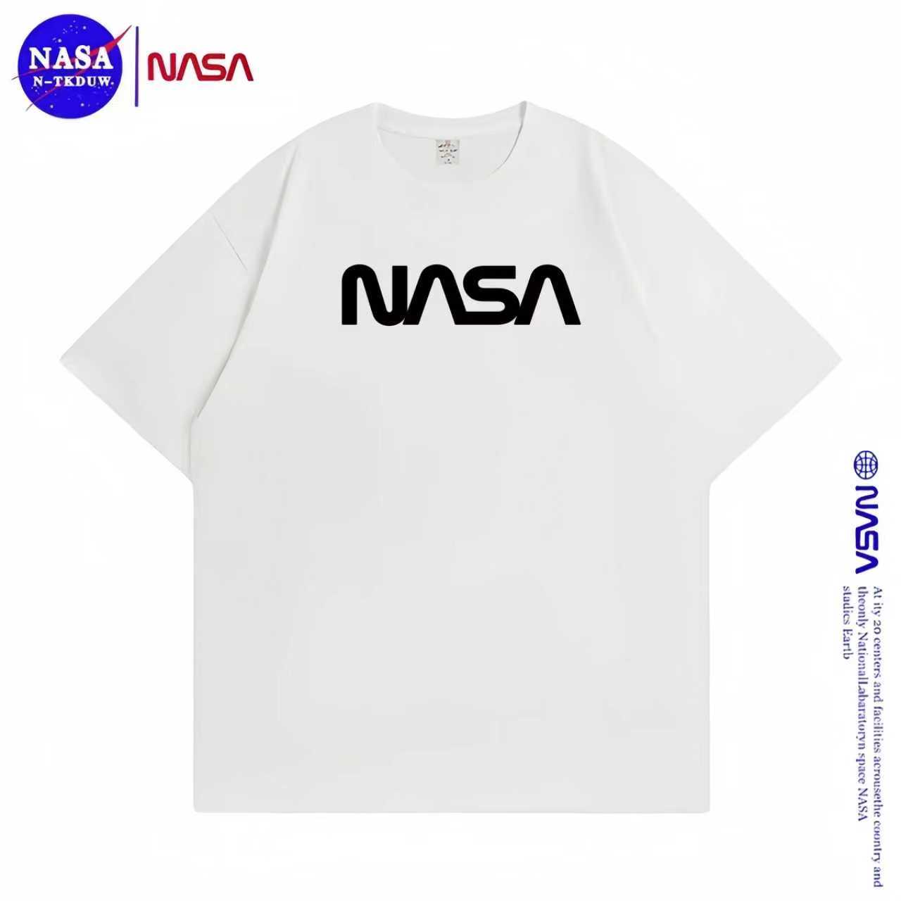 18【NSASA联名】重磅纯棉T恤男女同款百搭圆领短袖【黑白NASA】A-02