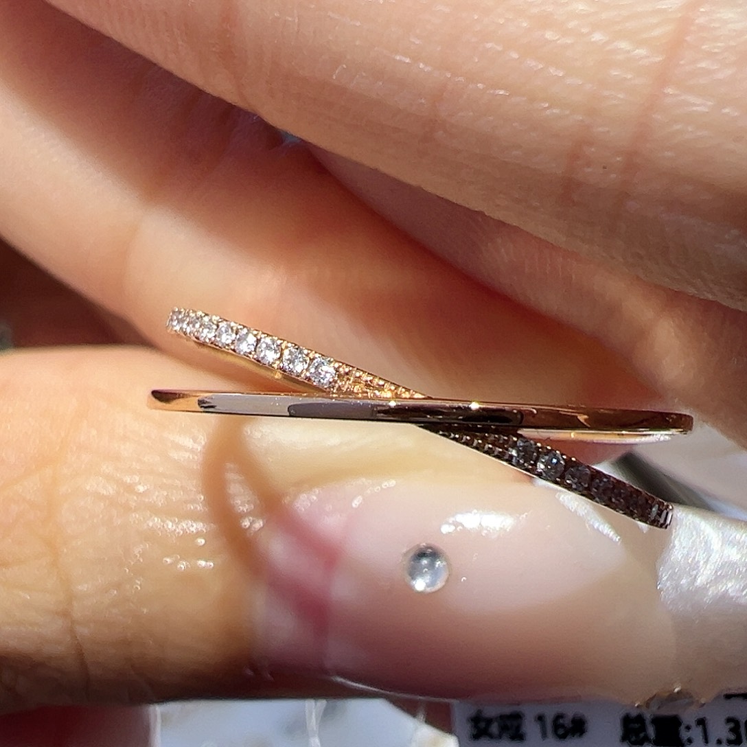 实验室培育钻石18K金镶嵌