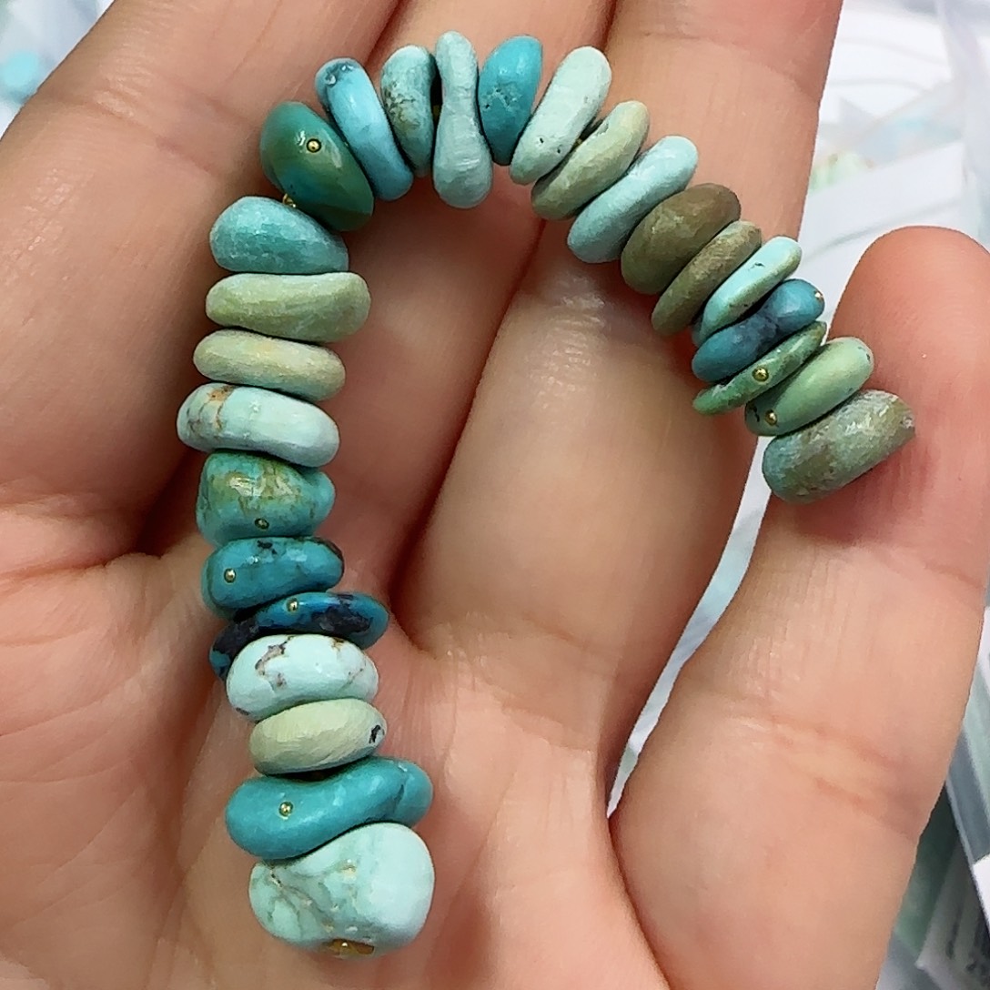 绿松石珠宝半成品未镶嵌