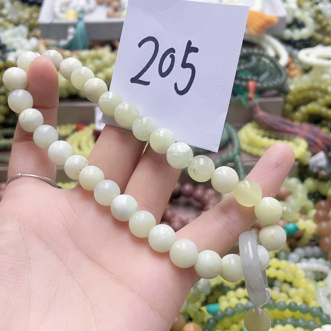 未镶嵌蛇纹石玉手链