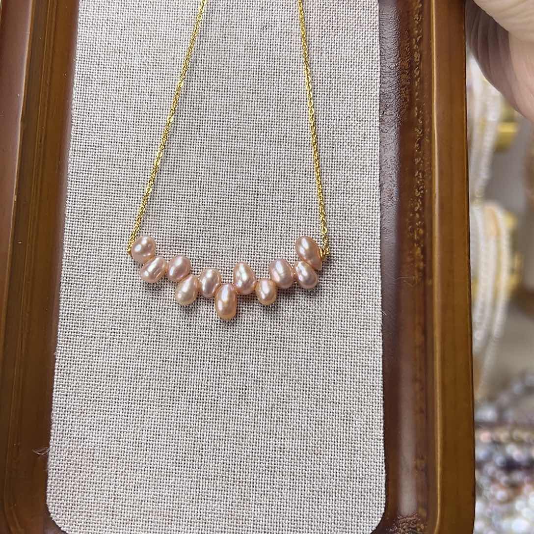 手绳淡水珍珠钛钢