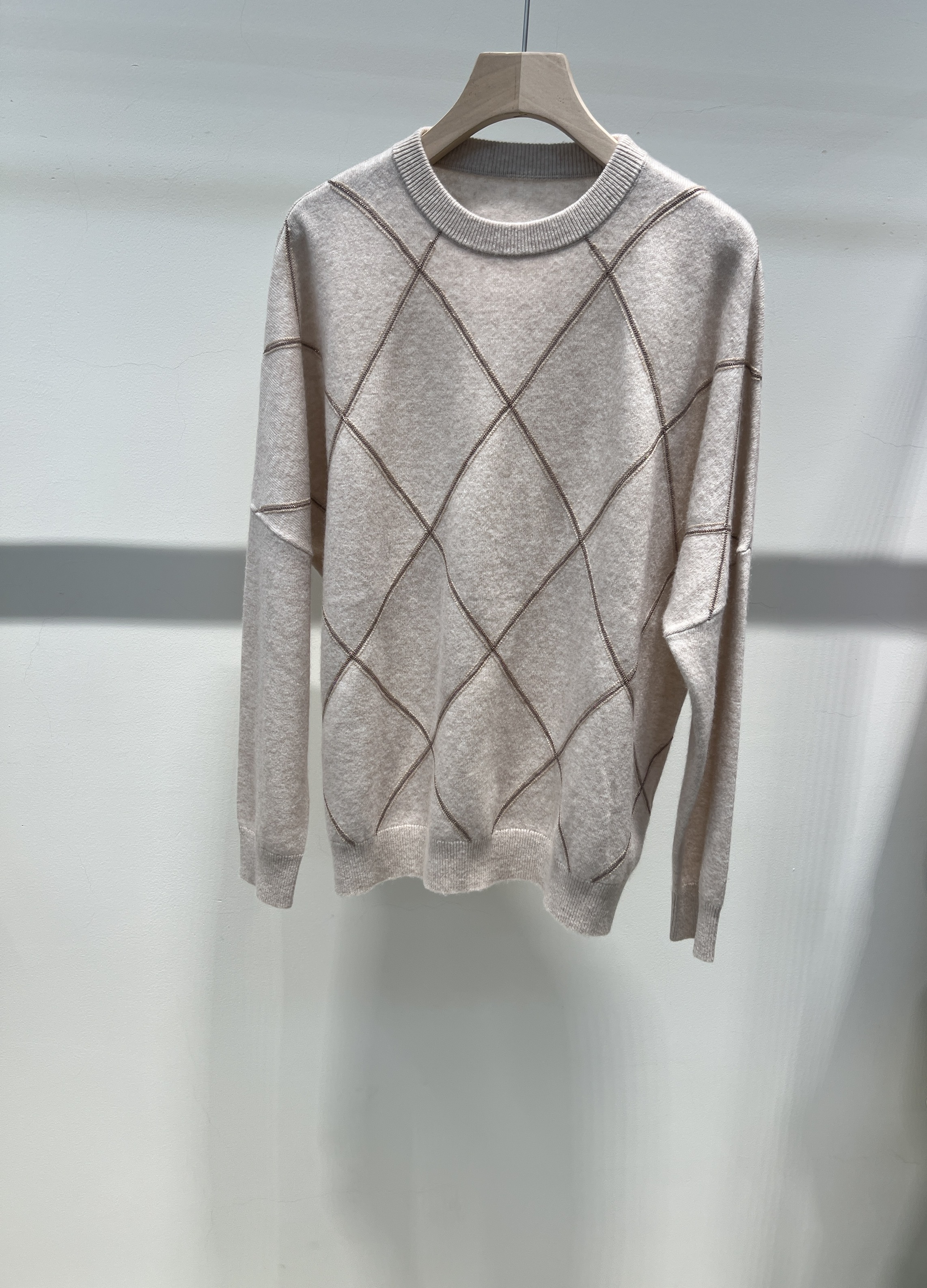 【福星高赵】M1699方格针织衫ZZ3070