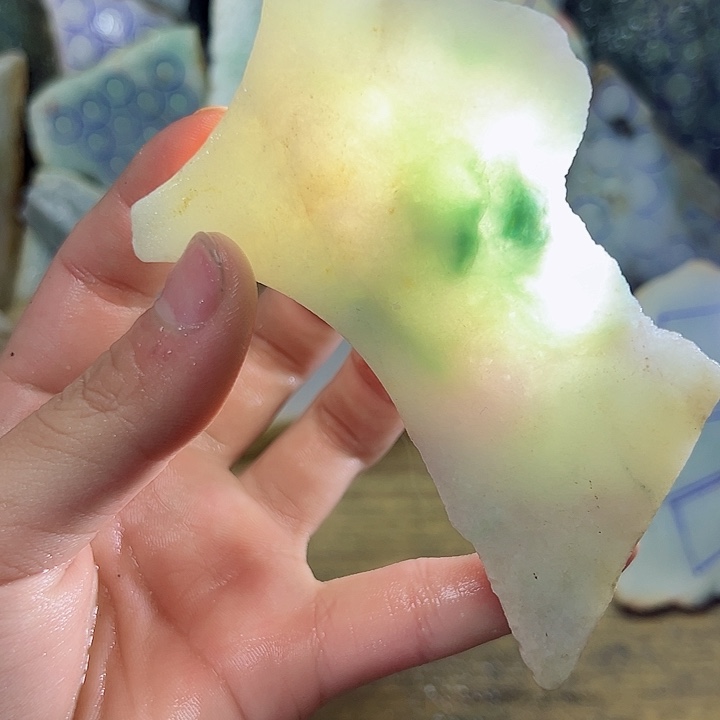翡翠颈饰未镶嵌纯天然缅甸翡翠