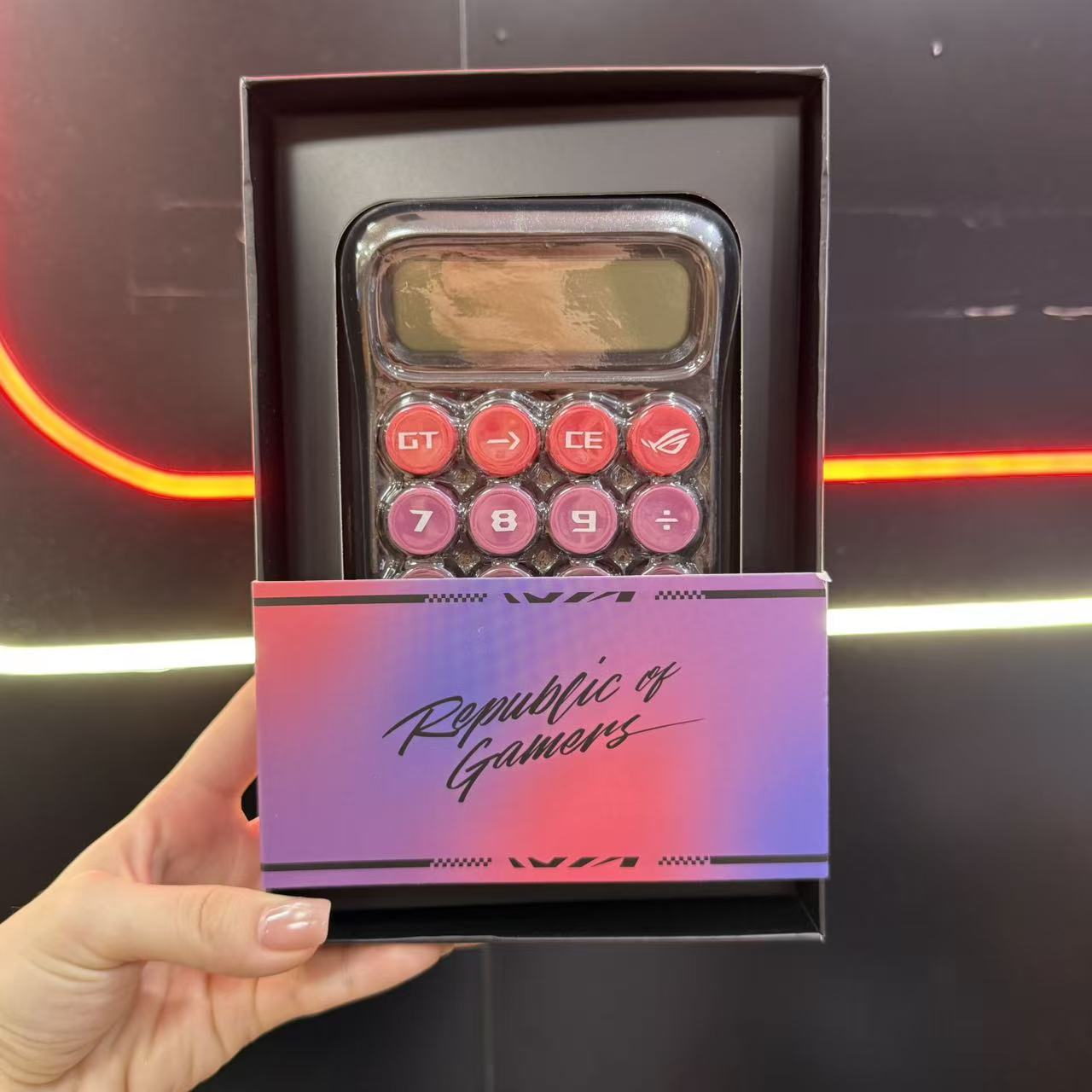 电脑周边摆件 ROG 计算器