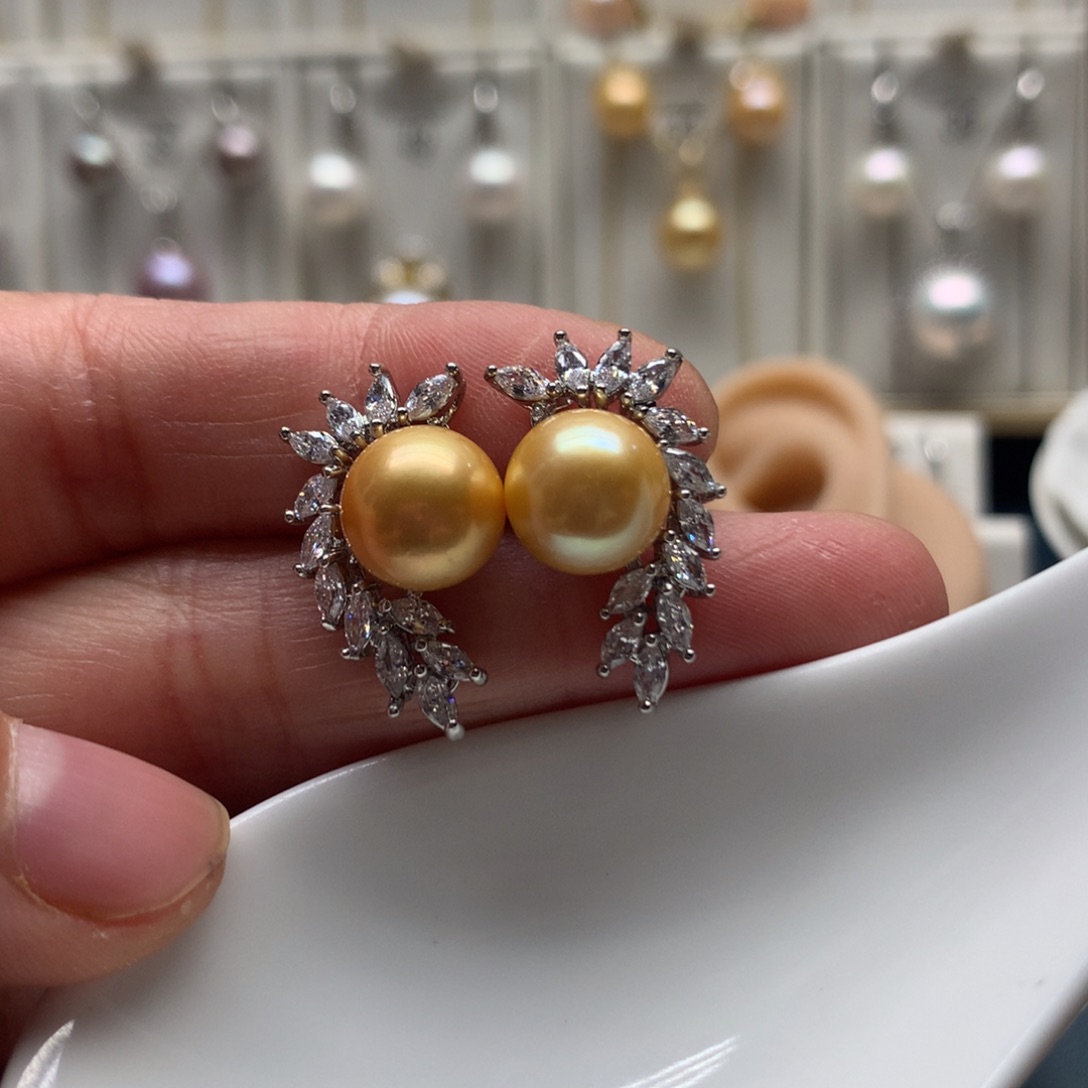 未镶嵌淡水珍珠耳饰