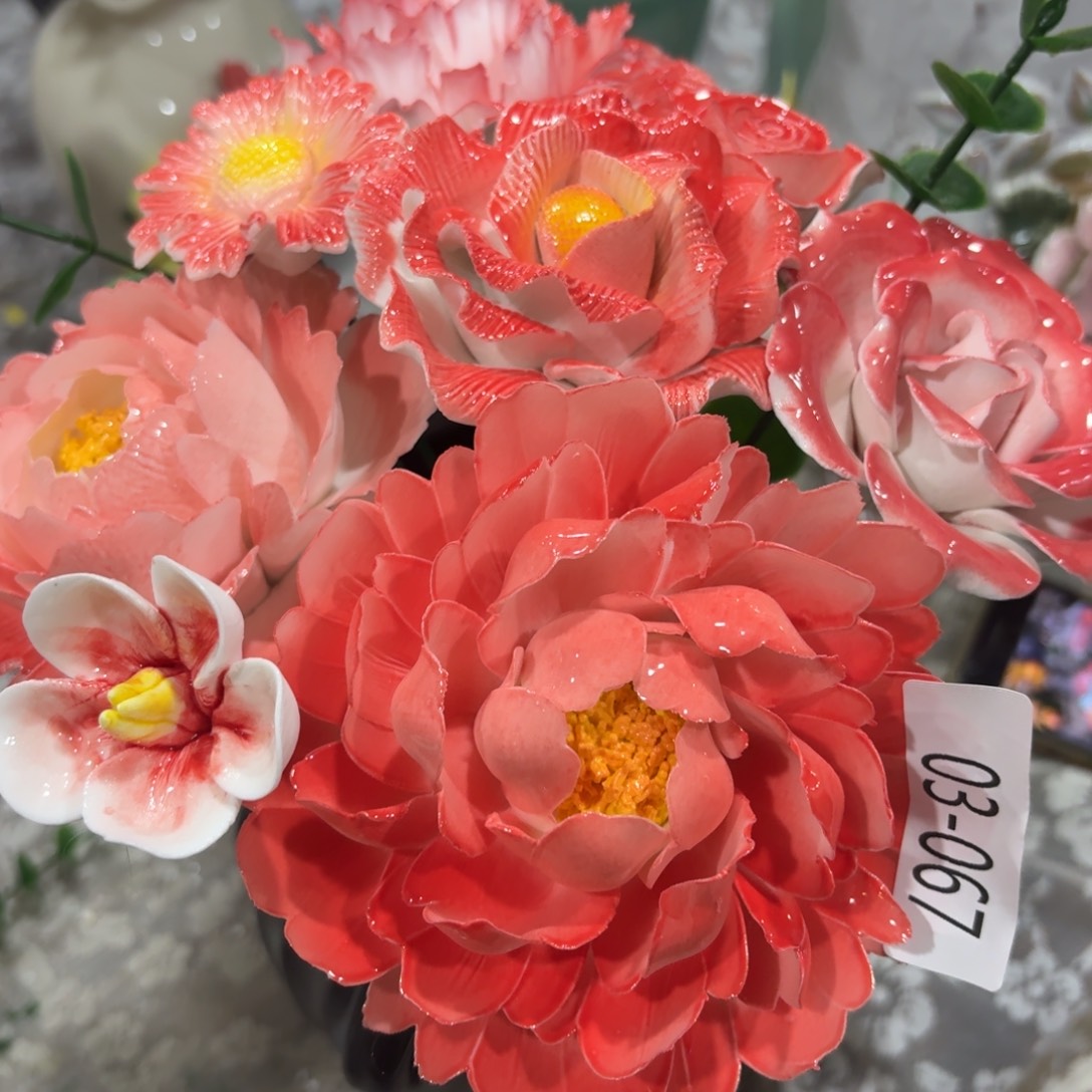 陶瓷花，拍满20发货，退款拉黑，367