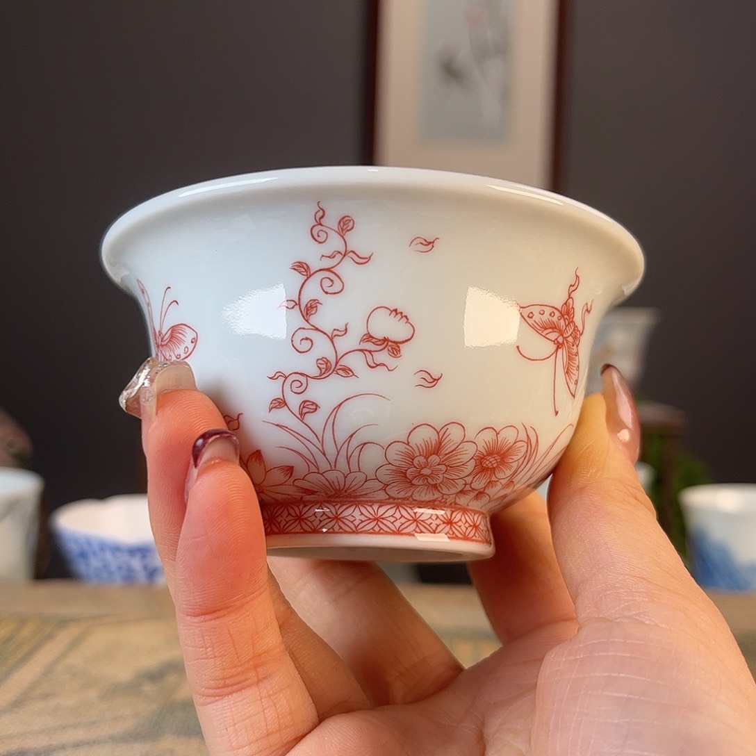 杯景德镇陶瓷茶杯多人