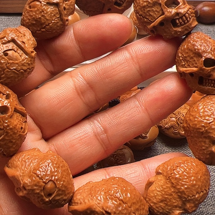 橄榄核手串/手链骷髅串