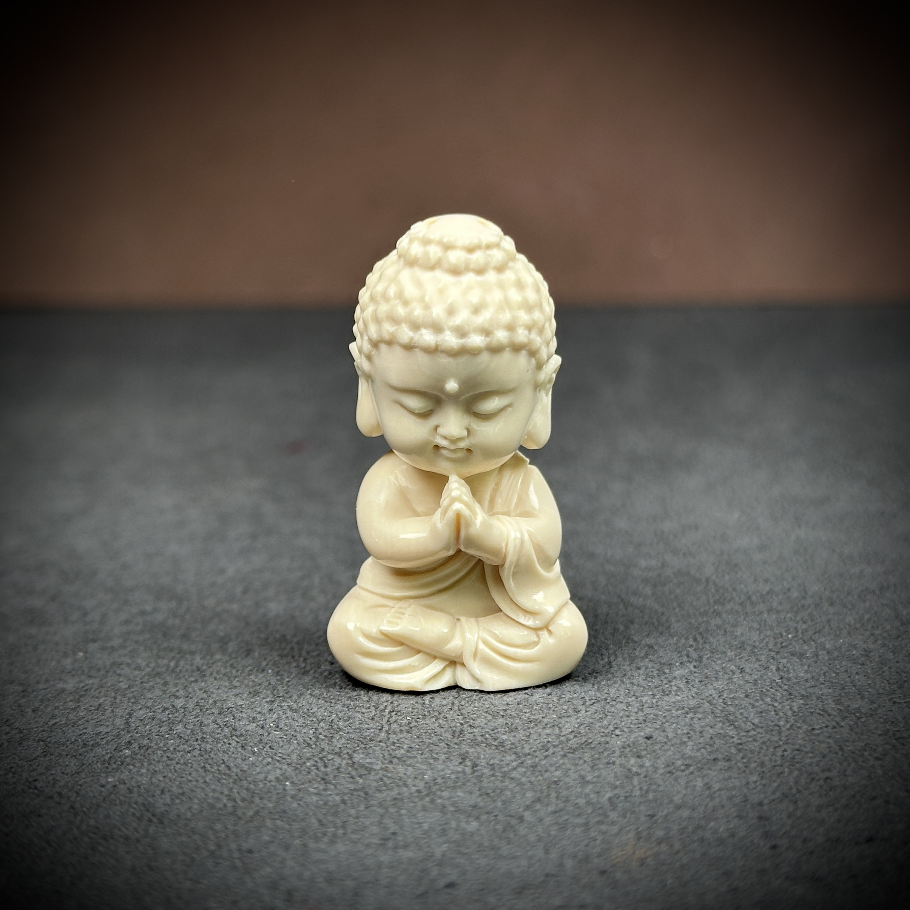 H98-11天然猛犸牙 宝宝佛18.5x32mm支持复检假一罚十