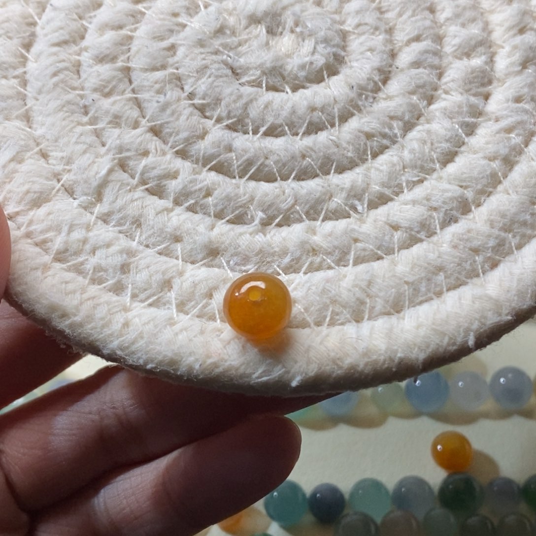 散珠翡翠9.3×6.7天然翡翠A货散珠