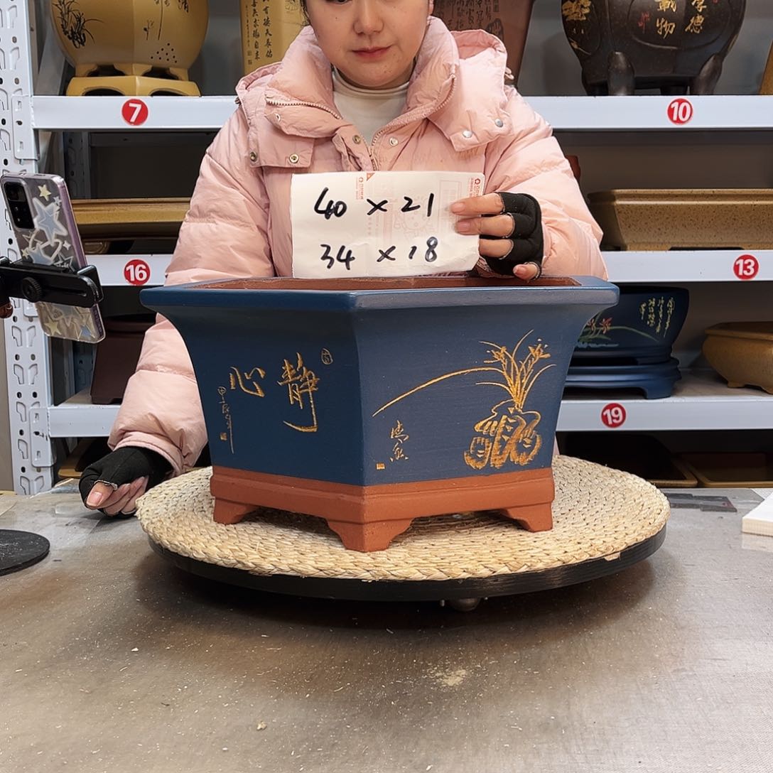 紫砂花盆紫砂花盆