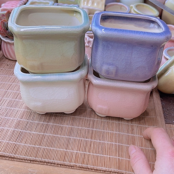 红陶陶瓷花盆当场满12包邮