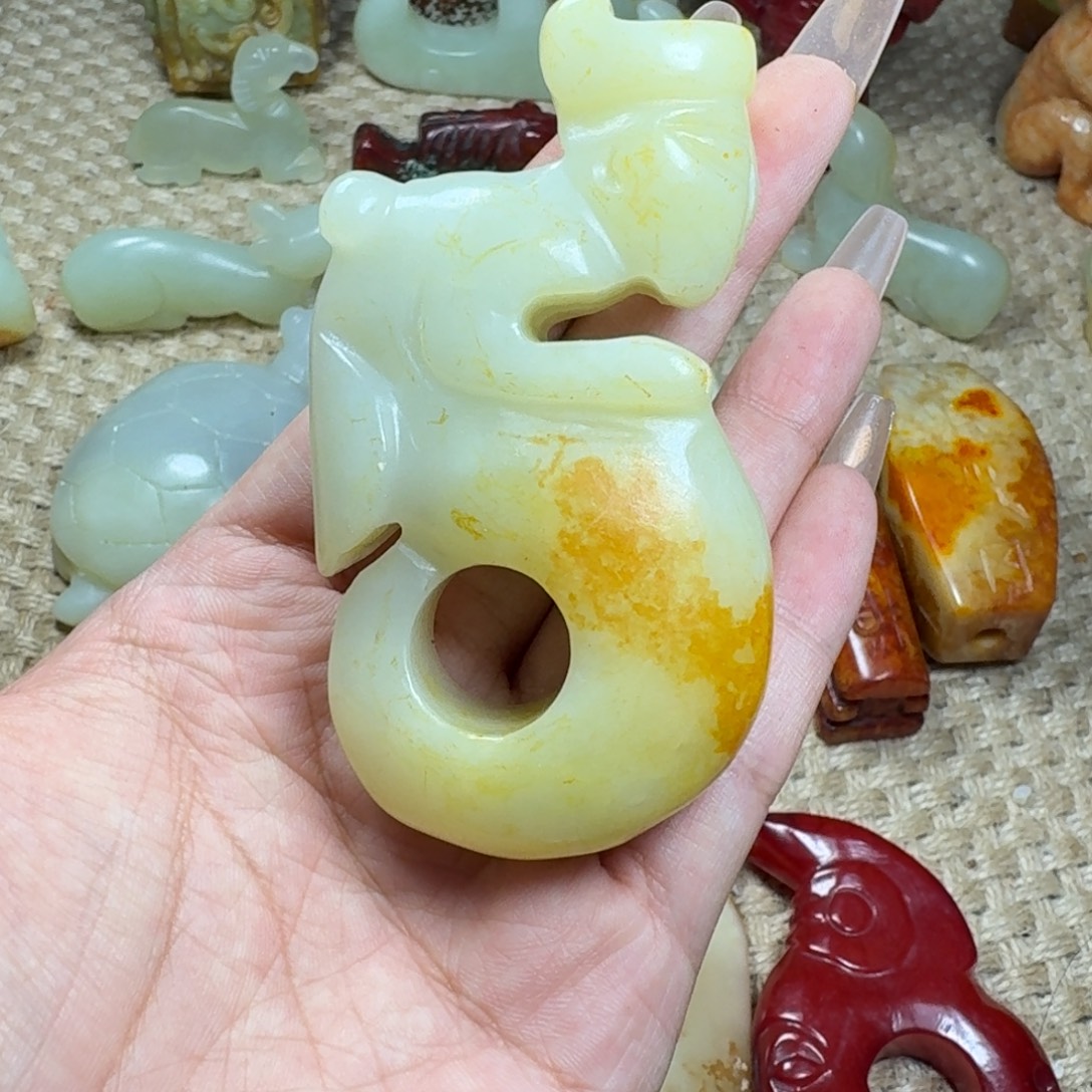 白玉菩提吊坠挂件