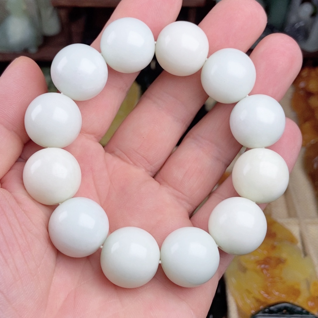 蛇纹石玉手链未镶嵌