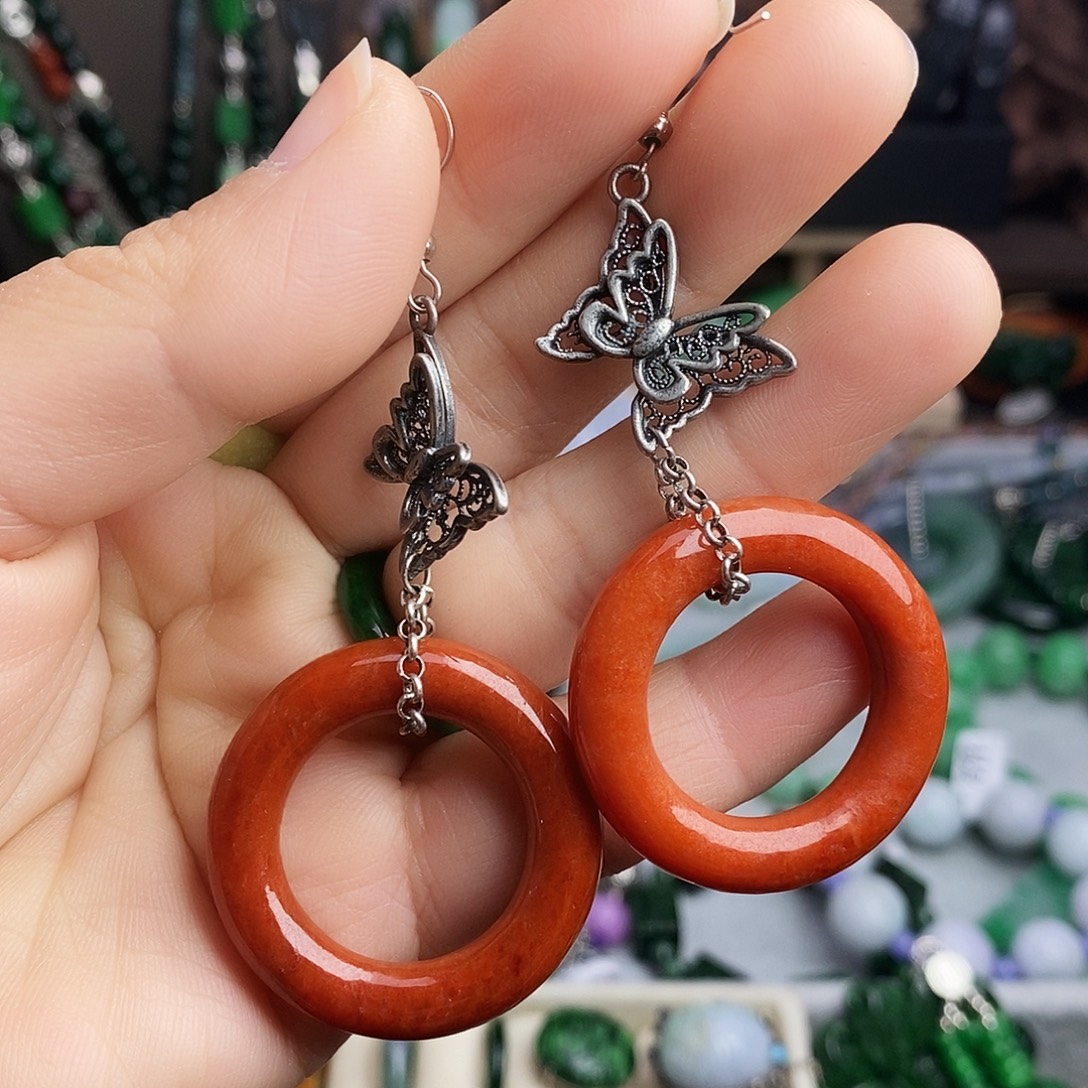 翡翠未镶嵌耳饰99