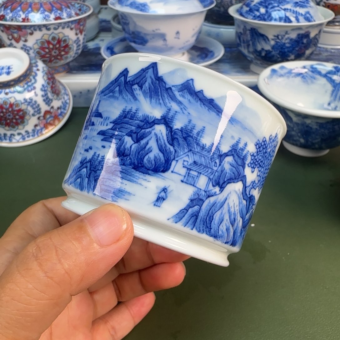 景德镇纯手绘茶具圆圆241