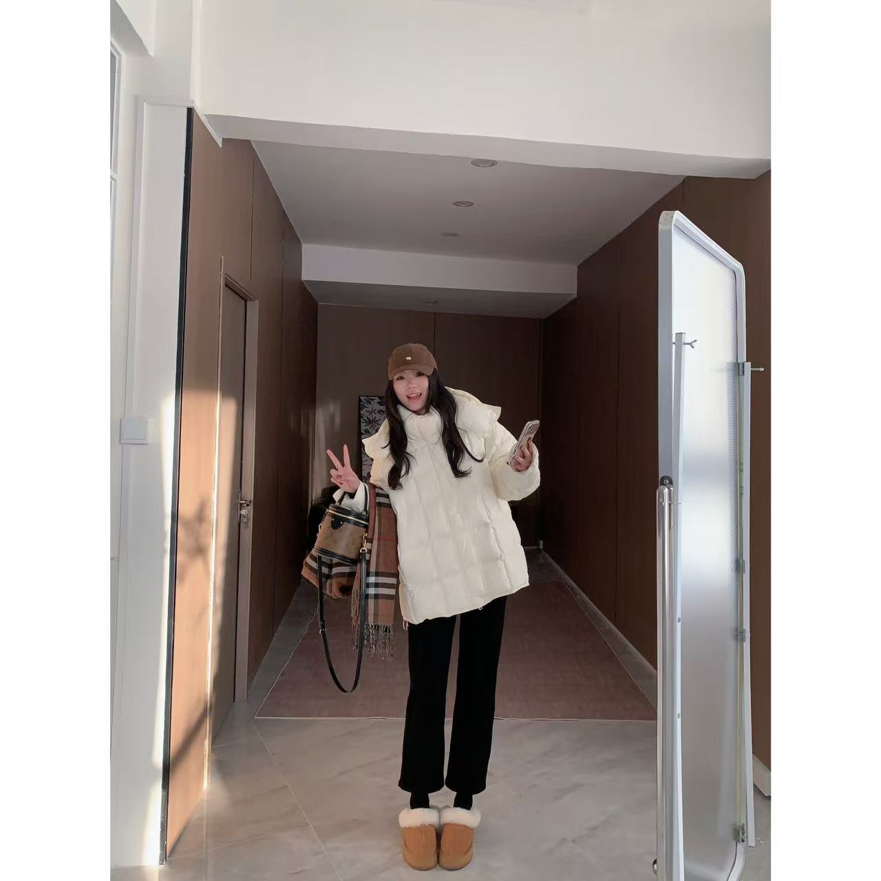 【笑脸烟管裤】加长加绒直腿巨显瘦四面弹直筒九分烟管牛仔裤25395