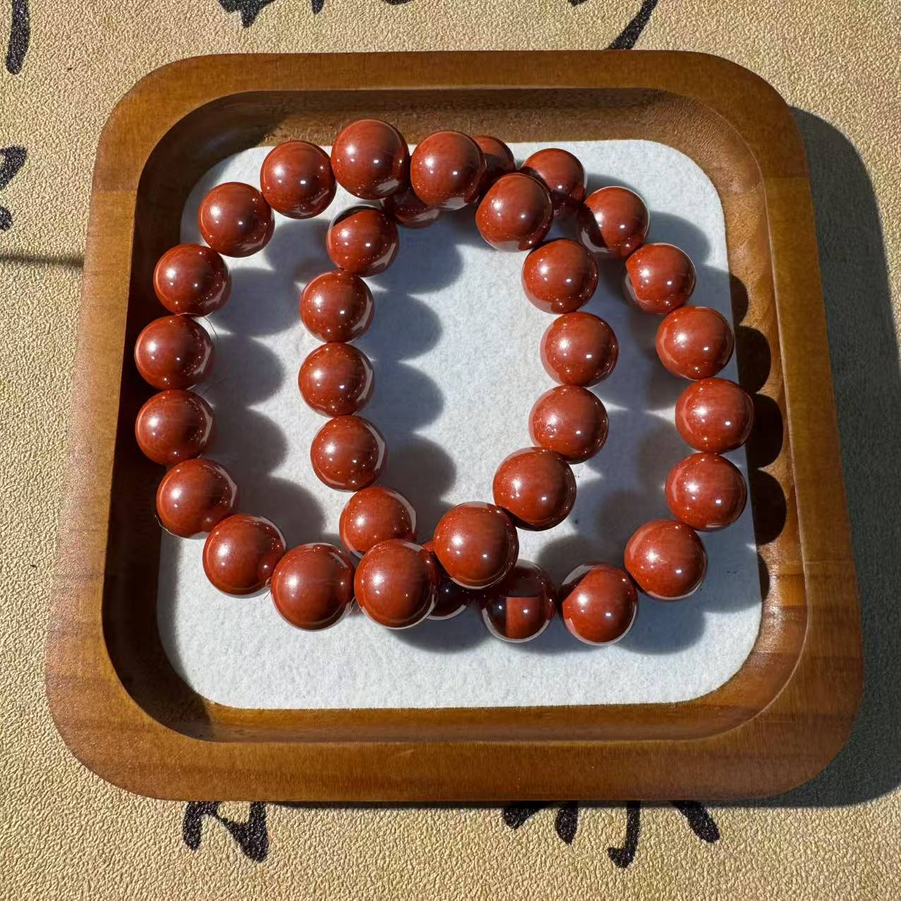 含辰砂工艺品朱砂手串12m*（多样性发一件）