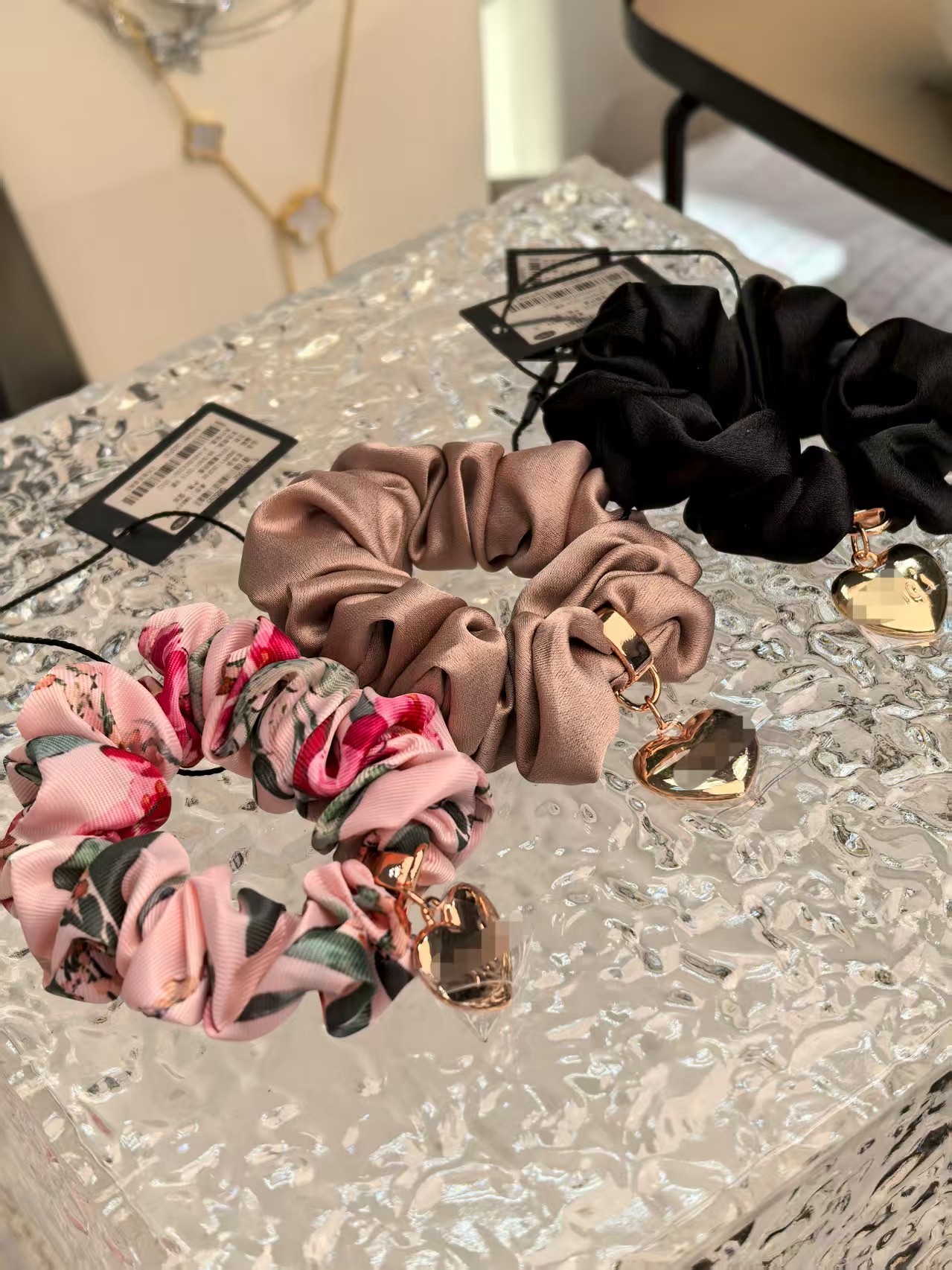 S 心形丸子头发圈大肠圈