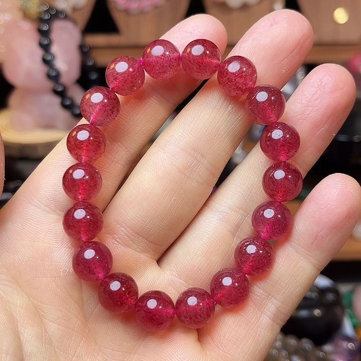 水晶手链未镶嵌草莓晶