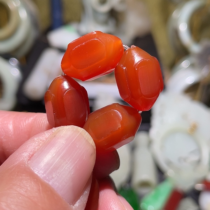 成***才玛瑙/玉髓合金颈饰挂件