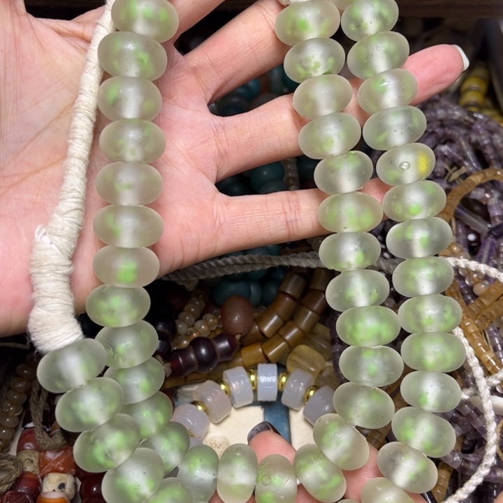 玻璃颈饰3883琉璃一条