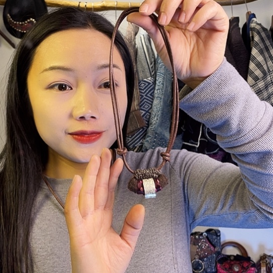 海***星织绣手工制作工艺项链