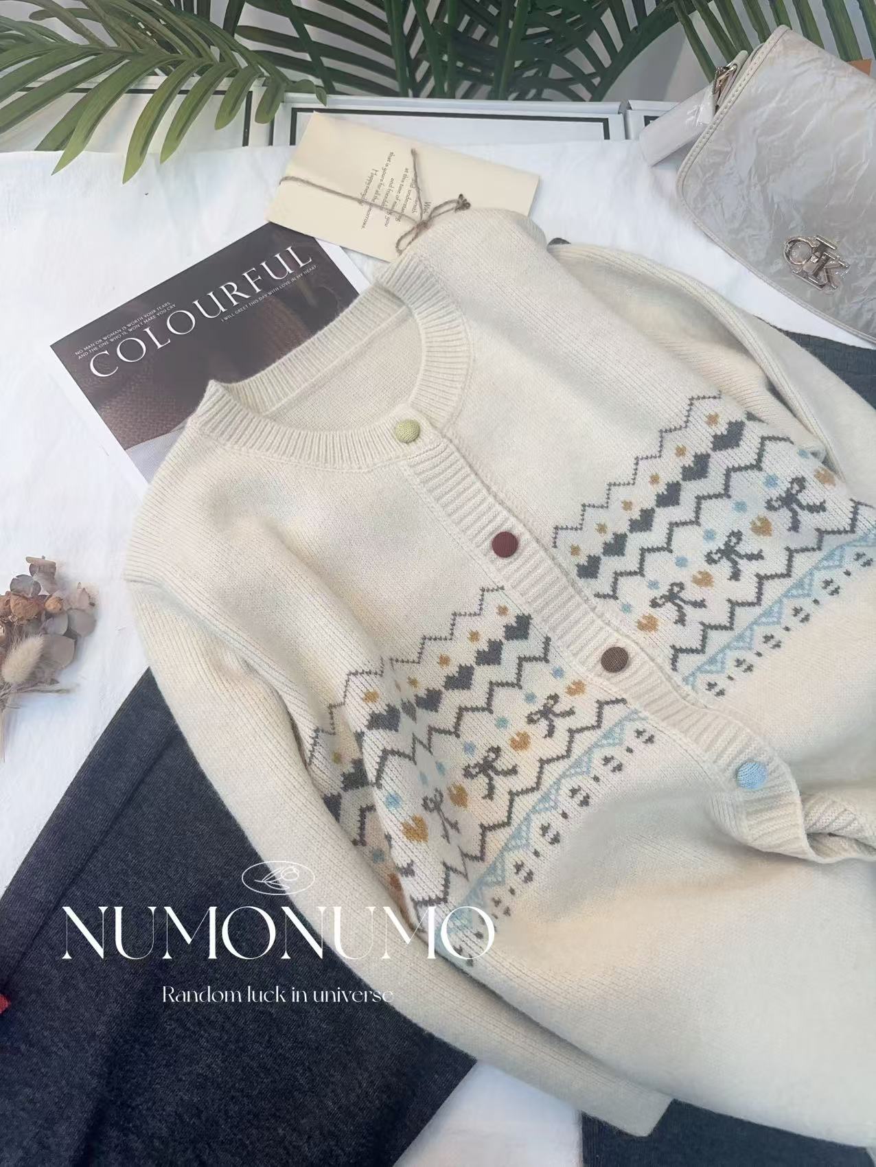 【彩扣开衫】2025新款百搭冬季套头针织衫A821