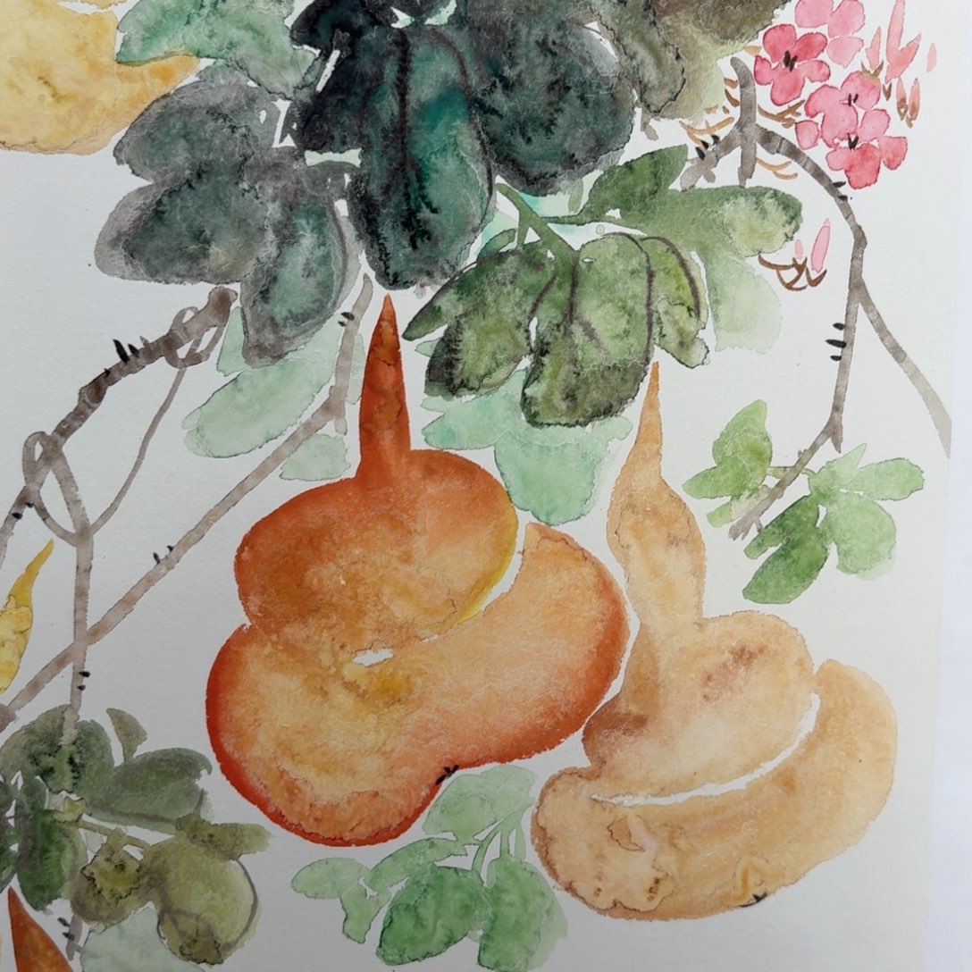 国画国画作品山水花鸟