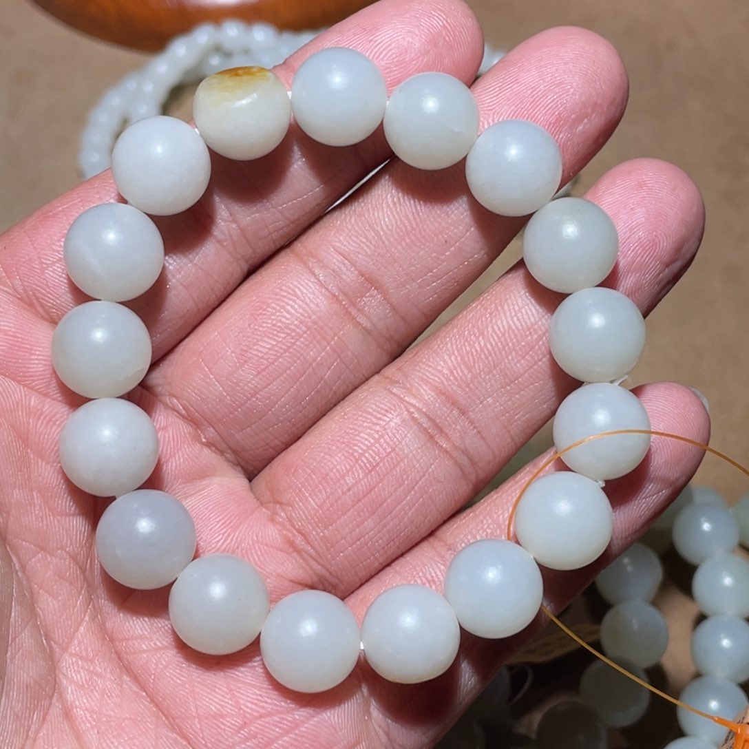 和田玉手串未镶嵌12mm