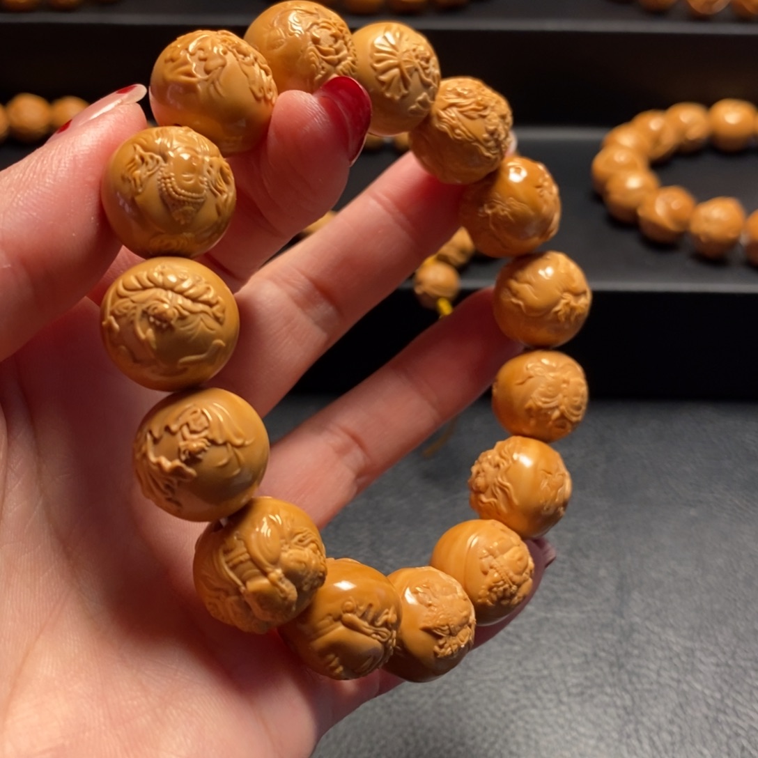 猴头核桃手串万佛孤品