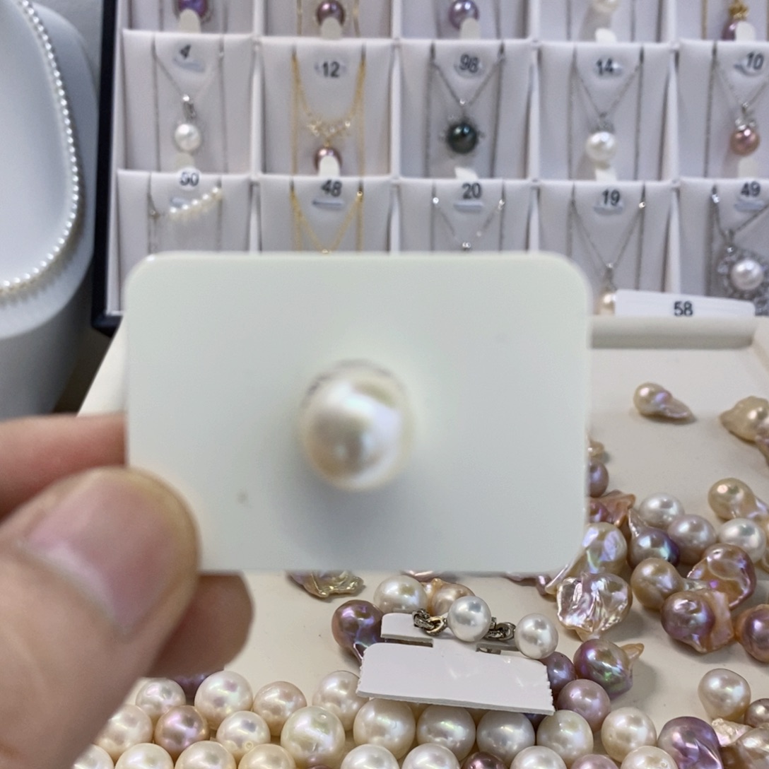 淡水珍珠银S925镶嵌戒指