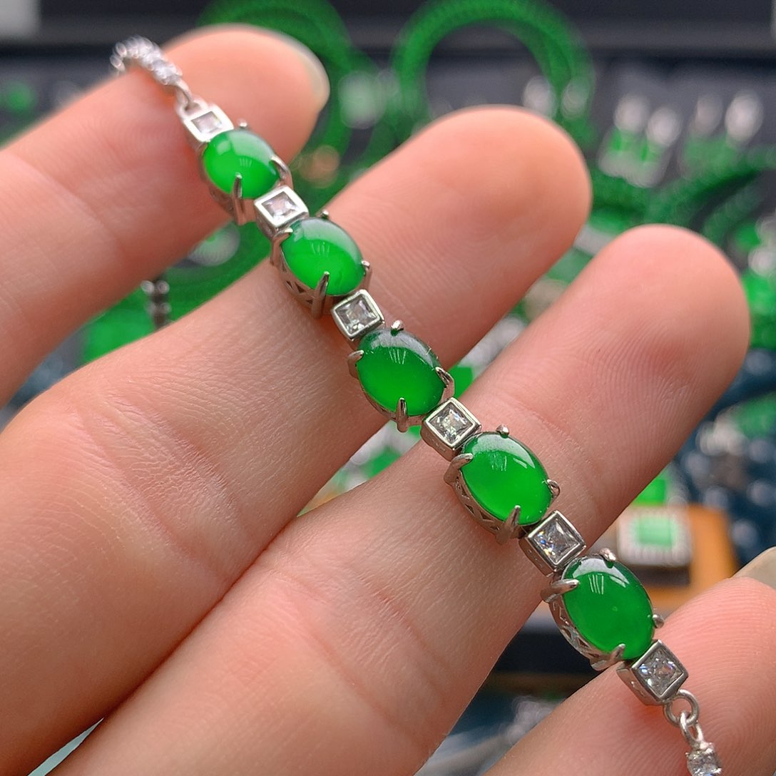 未镶嵌手链翡翠翡翠