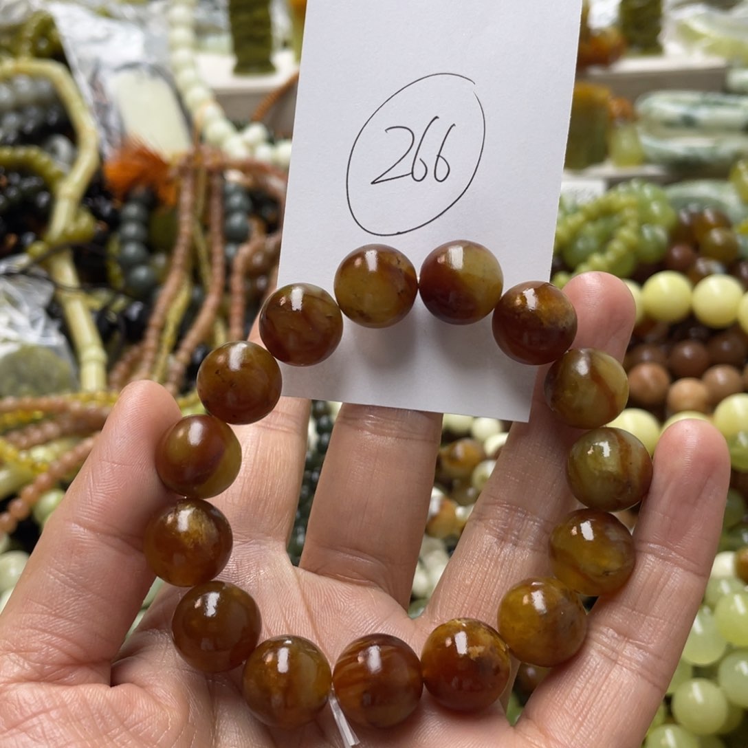 蛇纹石玉手链未镶嵌