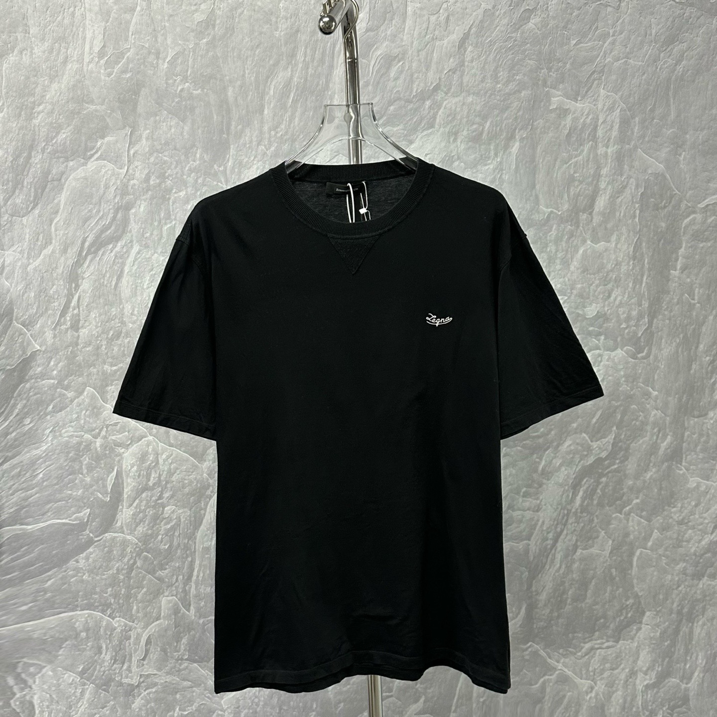 99新 ZEGNA 杰尼亚 logo刺绣短袖 XL码 O00081