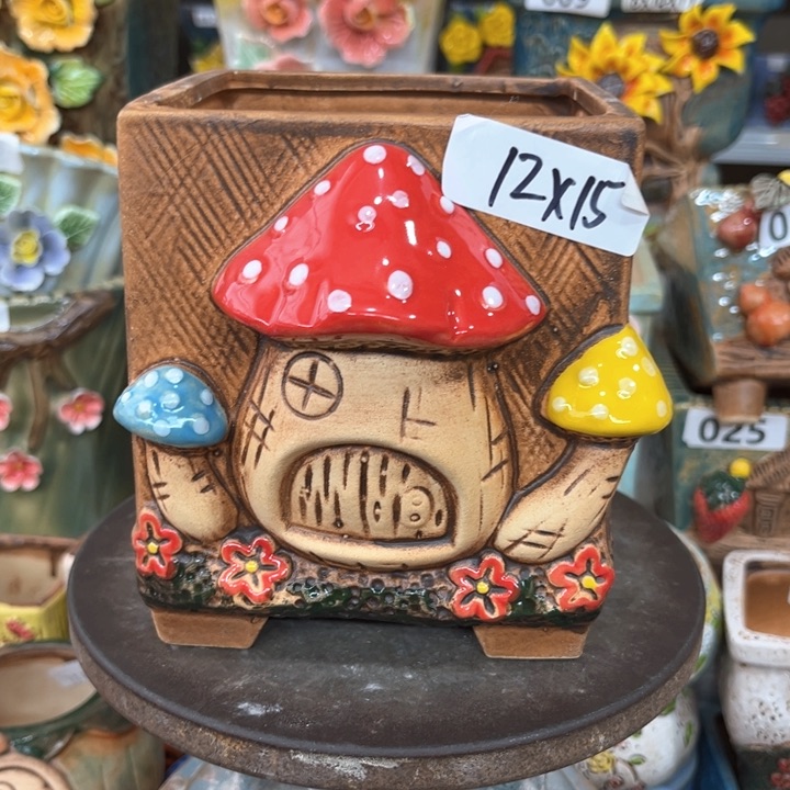 紫砂花盆粗陶材质多肉花盆