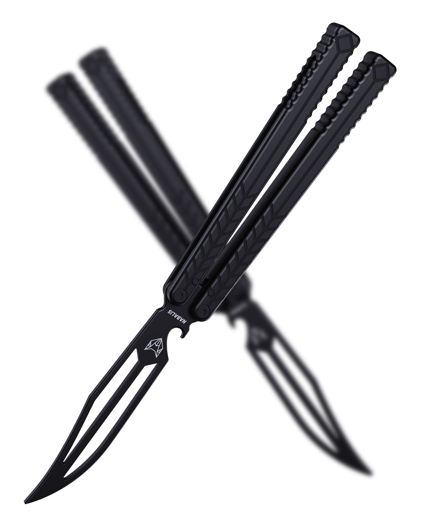 nabali特氟龙 狐狸 蝴蝶刀练习刀 开瓶器 花式玩具涂层 不开刃