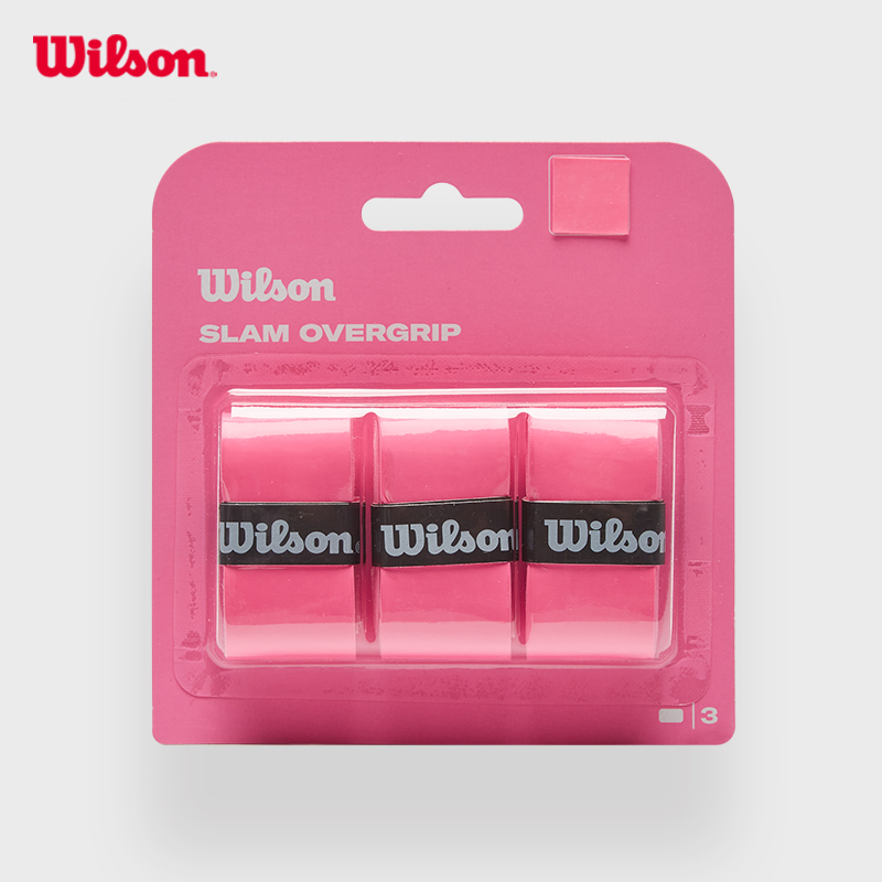 Wilson威尔胜官方25新款马卡龙配色网球拍吸汗带手胶配件3个装