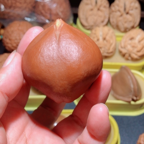 文玩核桃把件单只橄榄