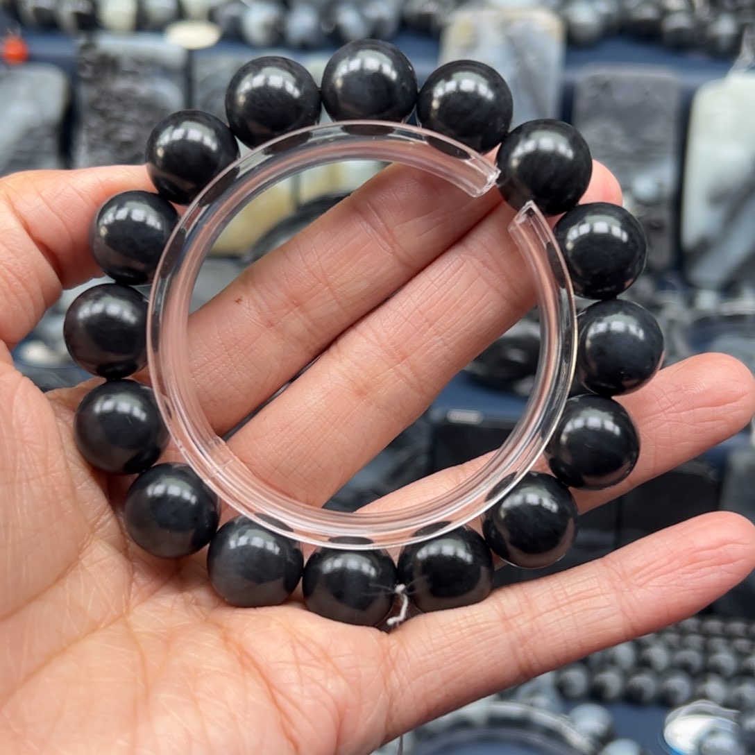 和田玉手链未镶嵌晖