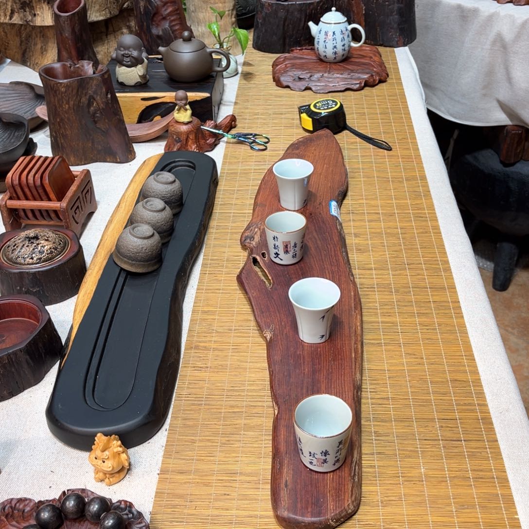 老挝酸枝干泡茶盘