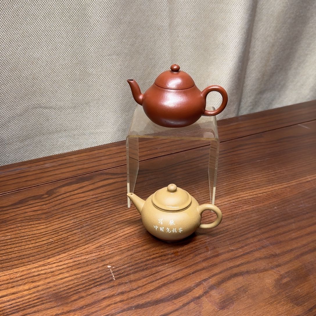 老***庄茶壶紫砂2把梨水平梅云